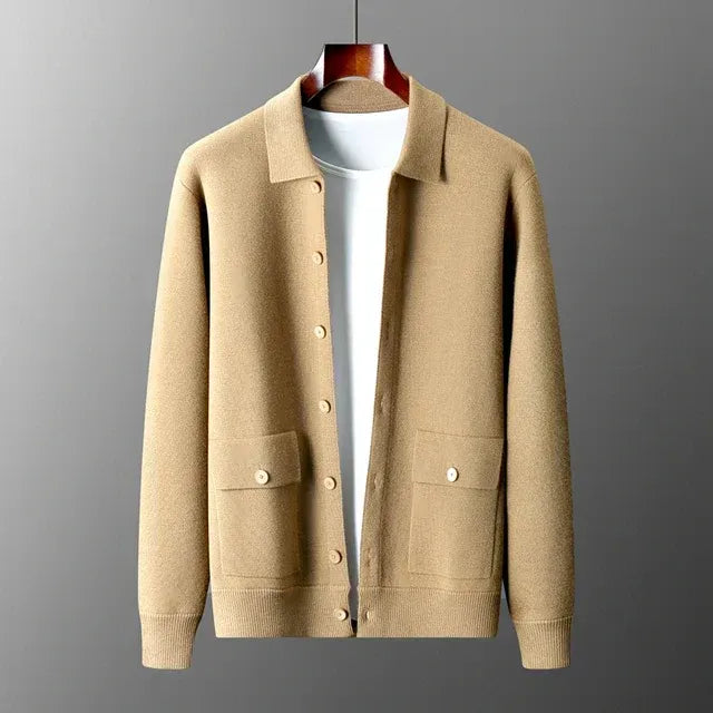 Men's Classic Cardigan | Buttons and Collar