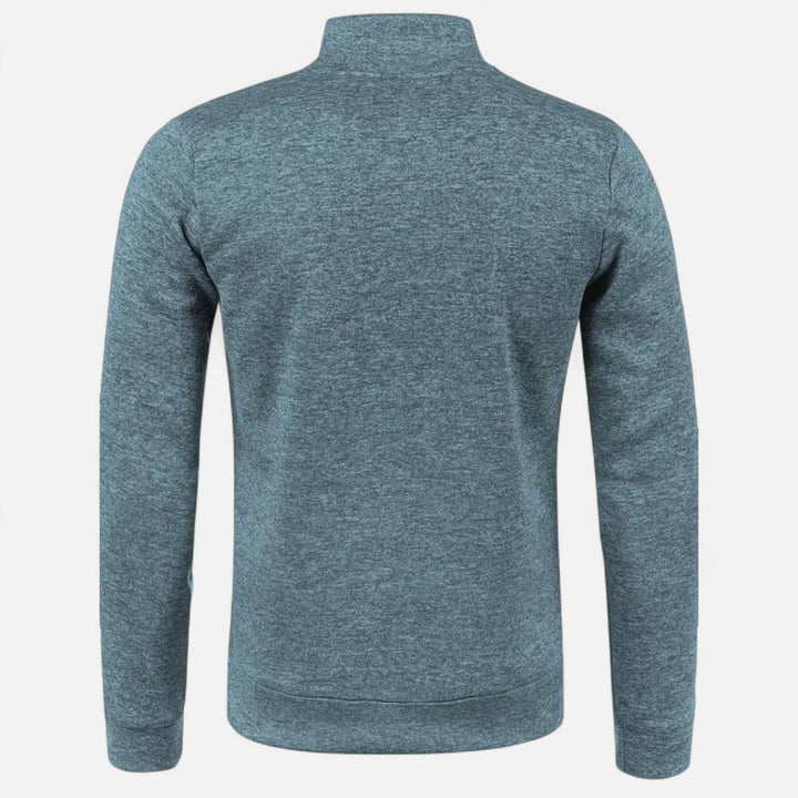 Herren Einfacher Reißverschluss-Cardigan | Lange Ärmel
