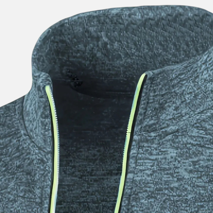 Herren Einfacher Reißverschluss-Cardigan | Lange Ärmel