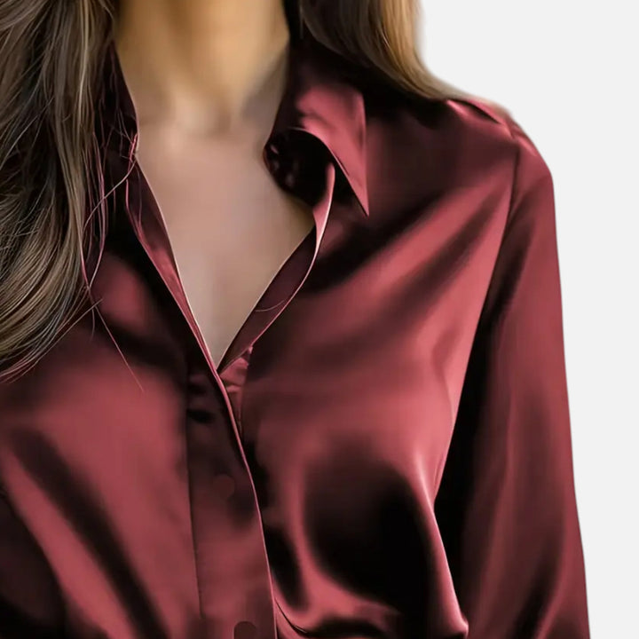 Women's Daily Plain Blouse | Regular Fit