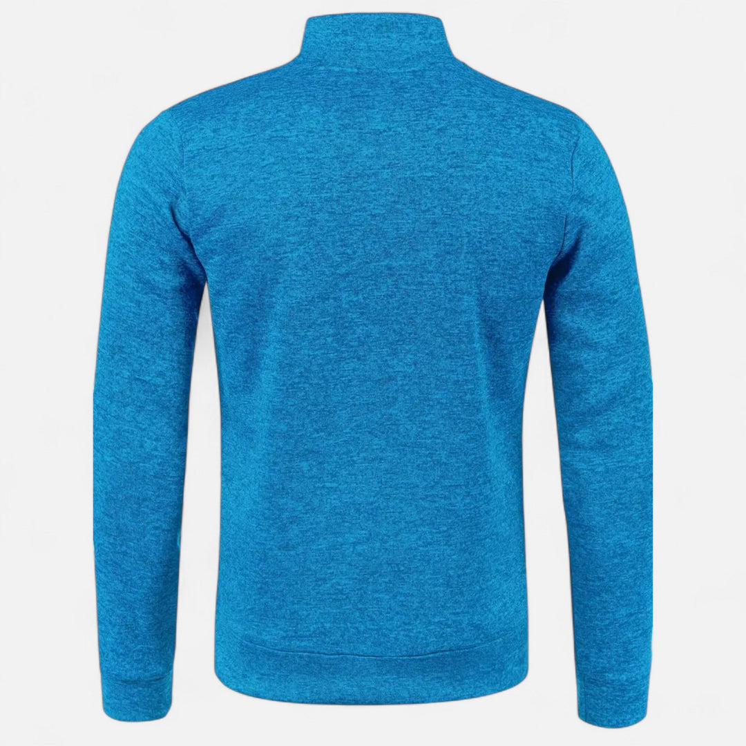 Herren Einfacher Reißverschluss-Cardigan | Lange Ärmel
