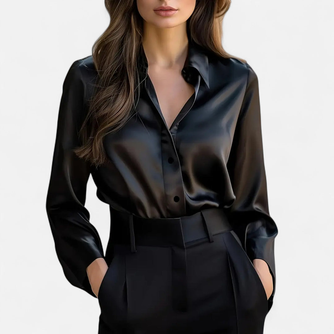 Women's Daily Plain Blouse | Regular Fit
