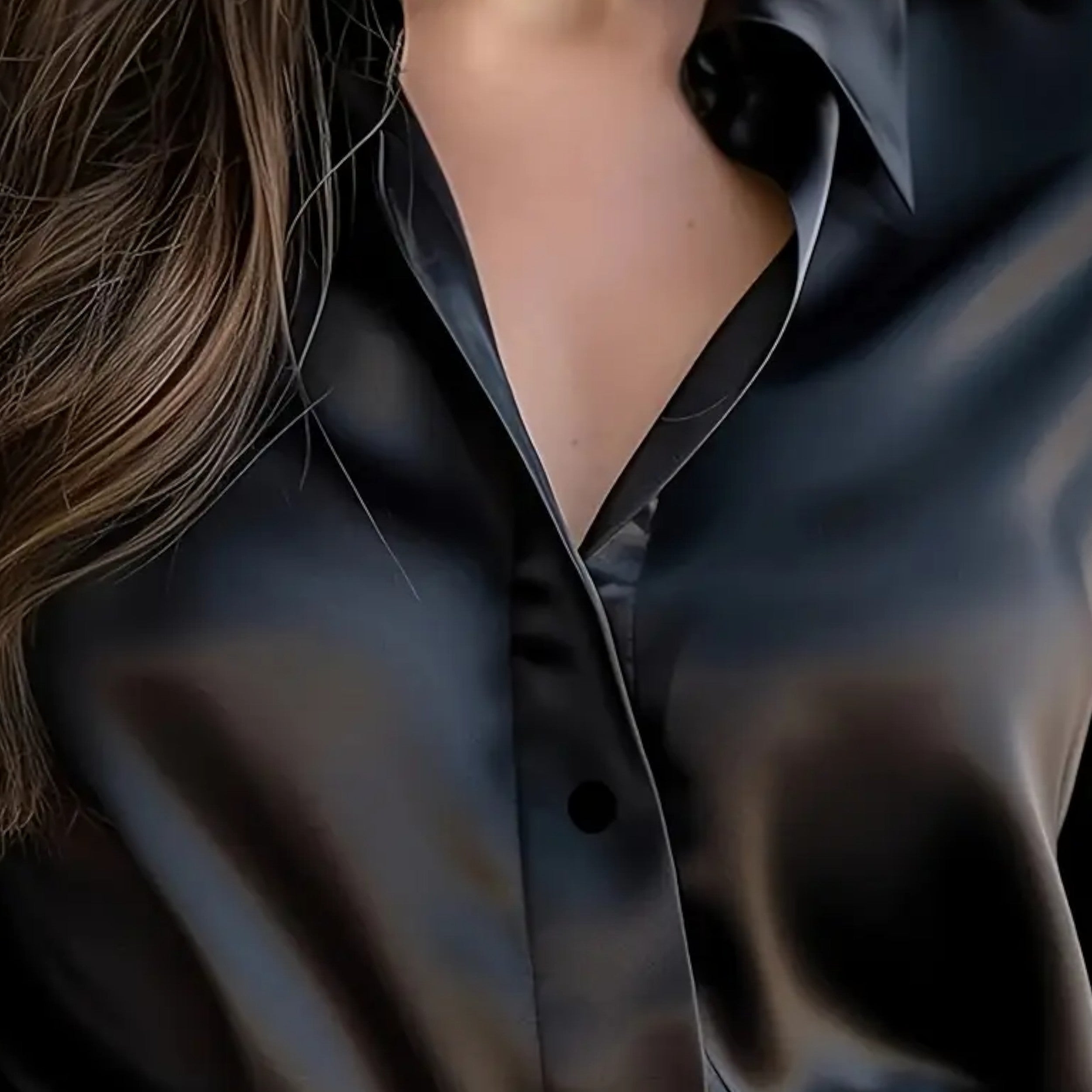 Damska Codzienna Gładka Bluzka | Regularna