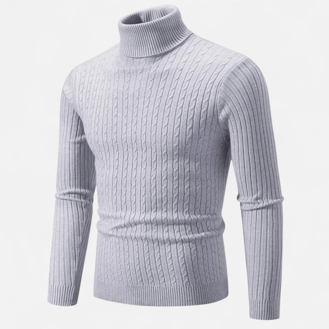 Men's Simple High Turtleneck | Long Sleeve