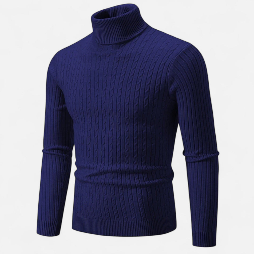 Men's Simple High Turtleneck | Long Sleeve