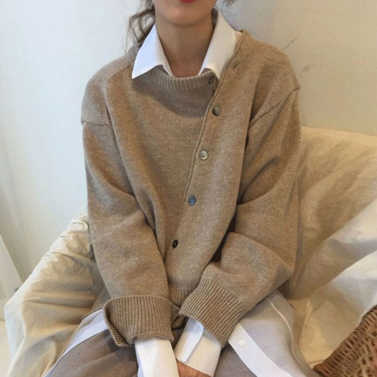 Sweter Damski Stylowy Kopertowy | Zimowy