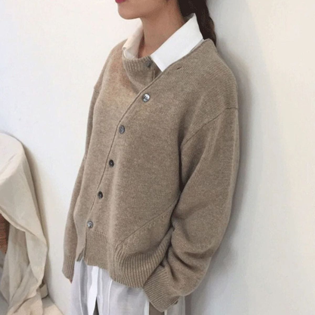 Sweter Damski Stylowy Kopertowy | Zimowy