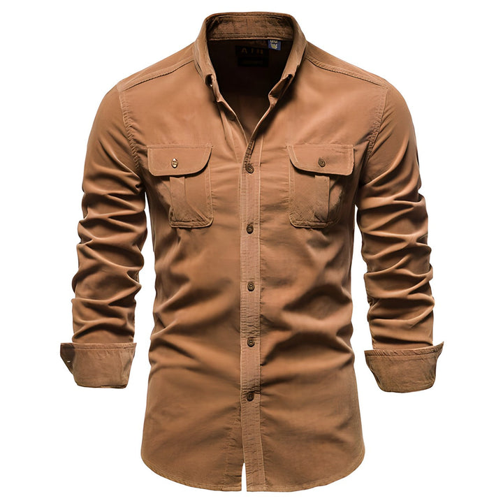 Men's casual shirt with collar | Long sleeve