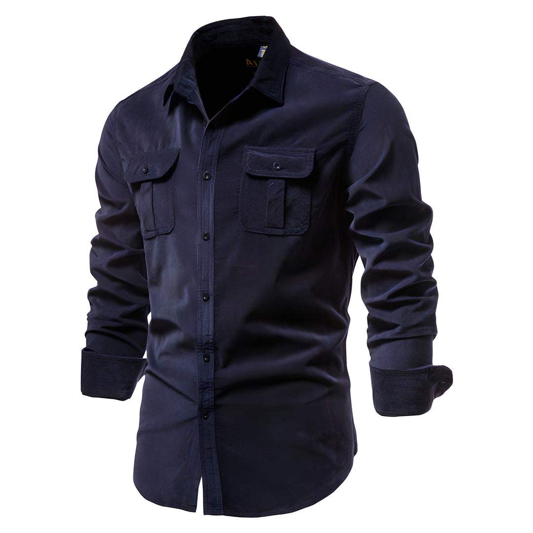 Men's casual shirt with collar | Long sleeve