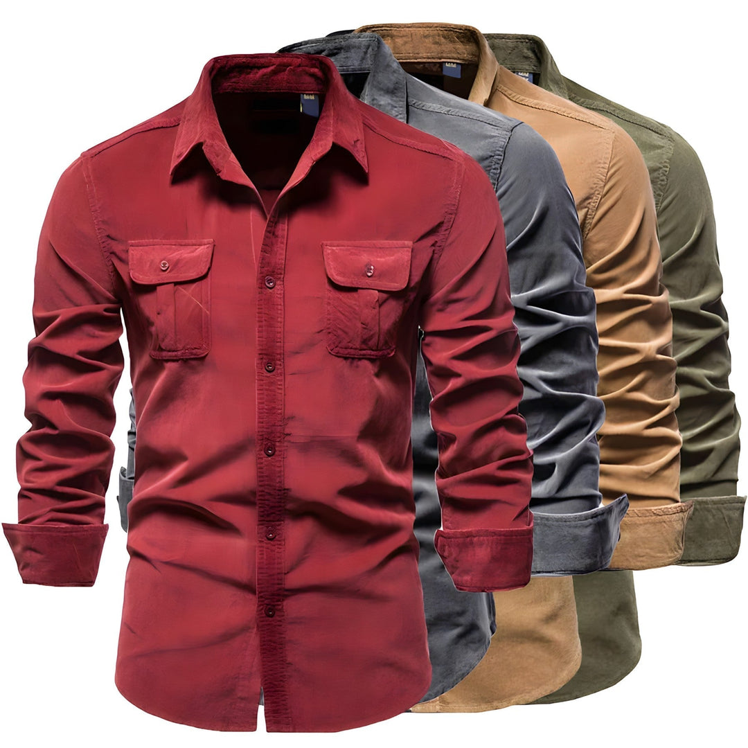 Men's casual shirt with collar | Long sleeve