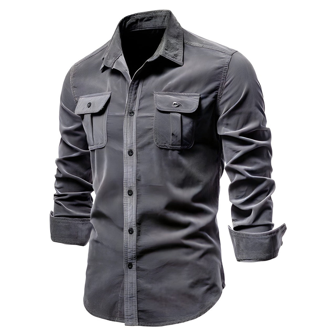 Men's casual shirt with collar | Long sleeve