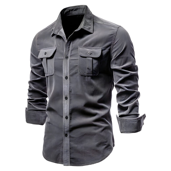 Men's casual shirt with collar | Long sleeve