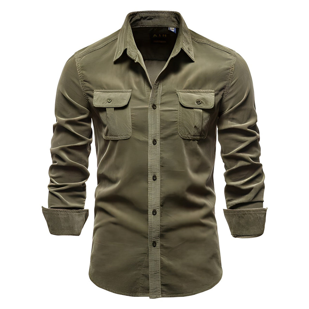 Men's casual shirt with collar | Long sleeve