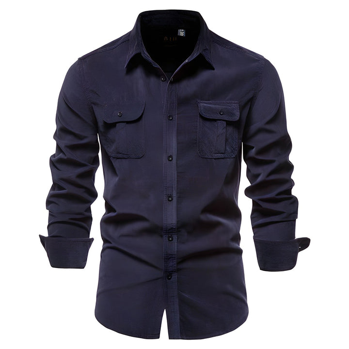 Men's casual shirt with collar | Long sleeve