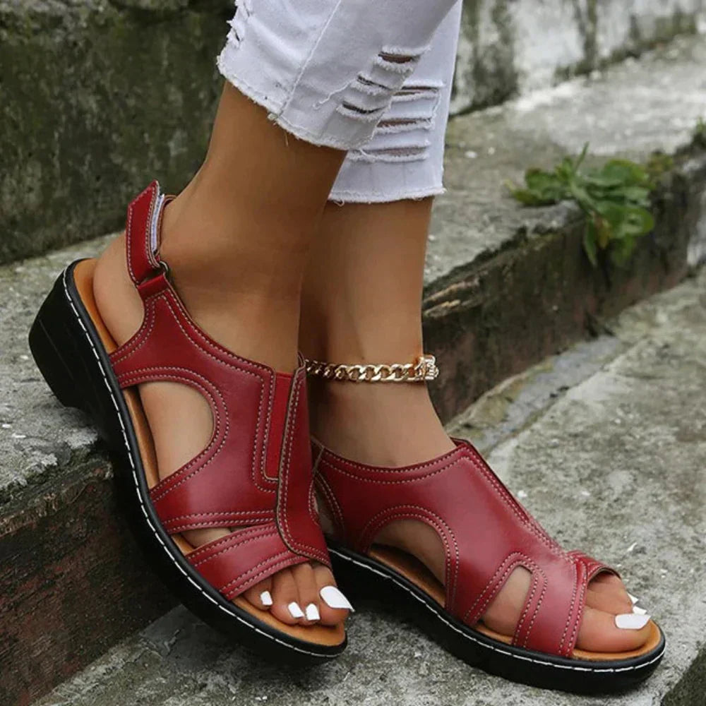 Damen-Orthopädische Sandalen mit flexiblem Absatz