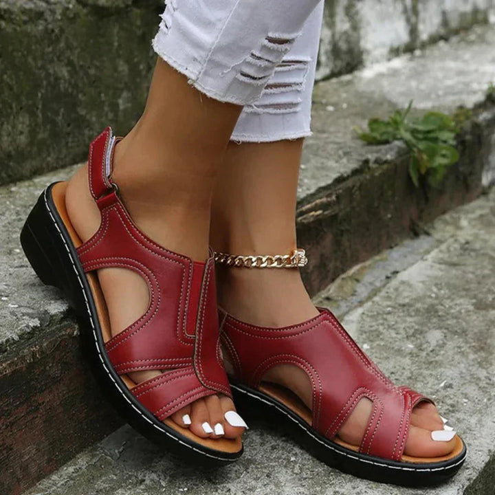 Damen-Orthopädische Sandalen mit flexiblem Absatz