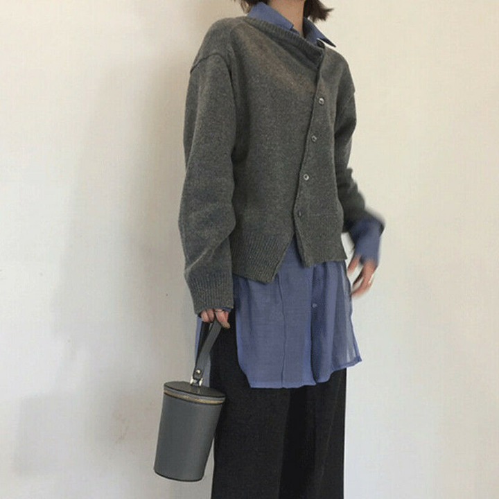 Sweter Damski Stylowy Kopertowy | Zimowy