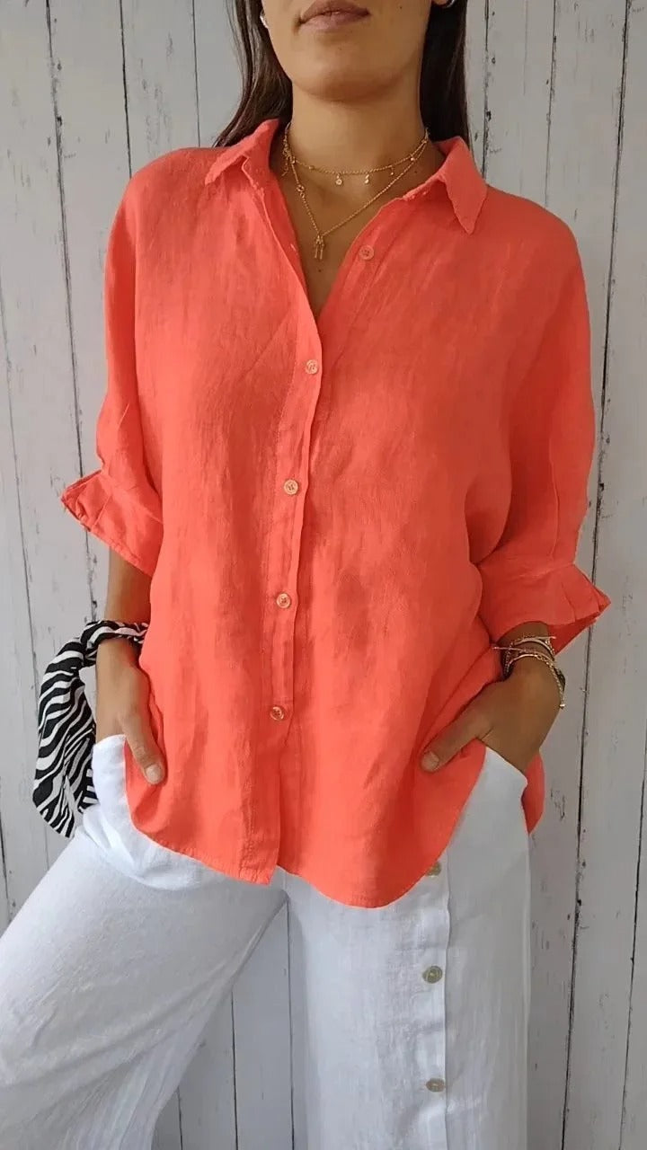 Women's Long Sleeve Shirt | Brown Color