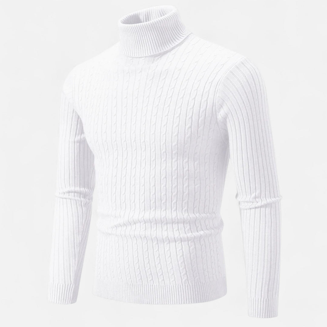 Men's Simple High Turtleneck | Long Sleeve