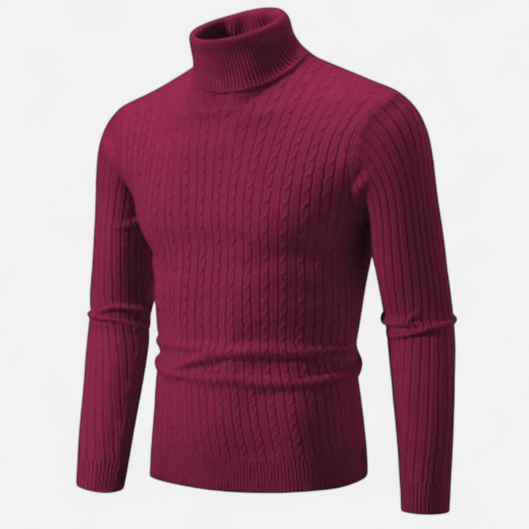 Men's Simple High Turtleneck | Long Sleeve