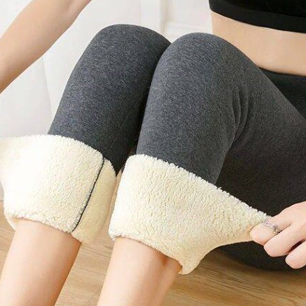 Damskie Legginsy Ocieplane | Klasyczne Długie Zimowe