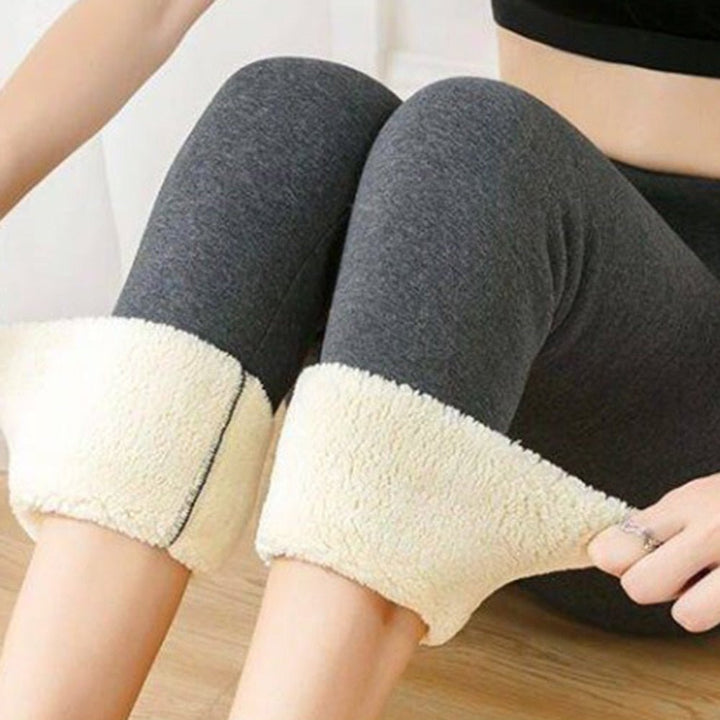Damskie Legginsy Ocieplane | Klasyczne Długie Zimowe