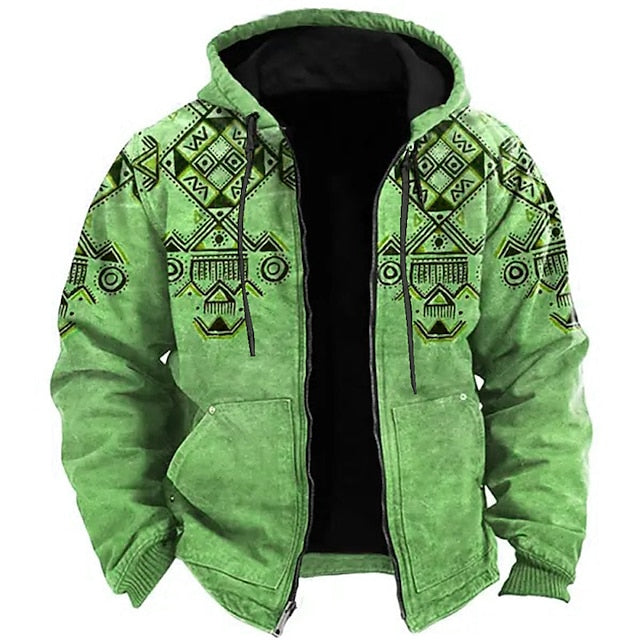 Sweter Męski Zimowy | Wzór Tribal