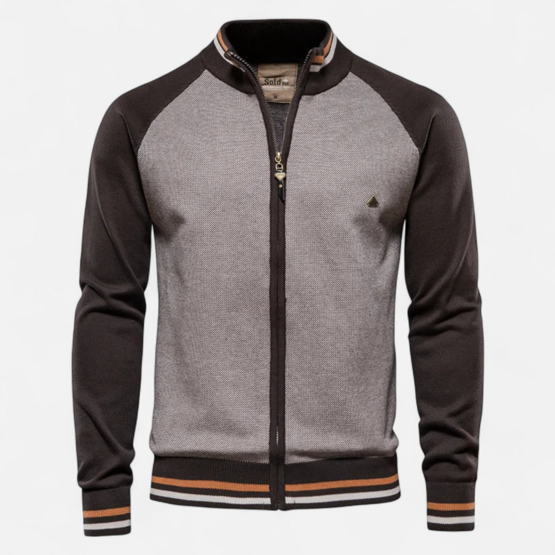 Men's Casual Zip-Up Sweater | Long Sleeve