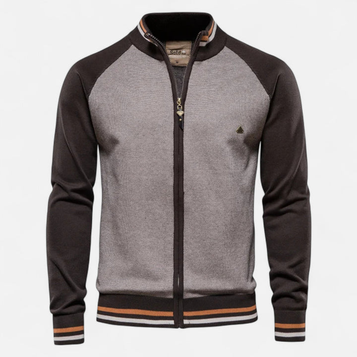 Men's Casual Zip-Up Sweater | Long Sleeve