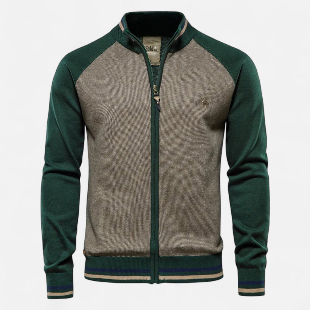 Men's Casual Zip-Up Sweater | Long Sleeve