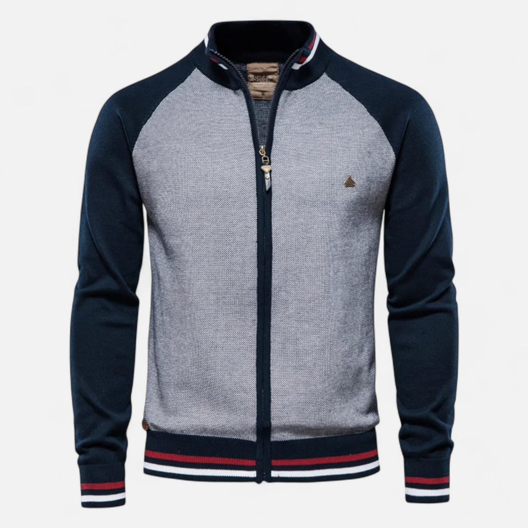 Men's Casual Zip-Up Sweater | Long Sleeve